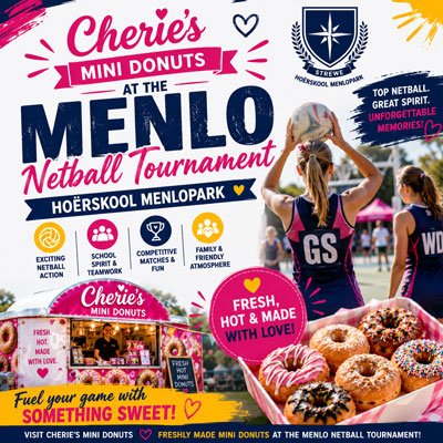 Fresh Mini Donuts at Hoërskool Menlopark
