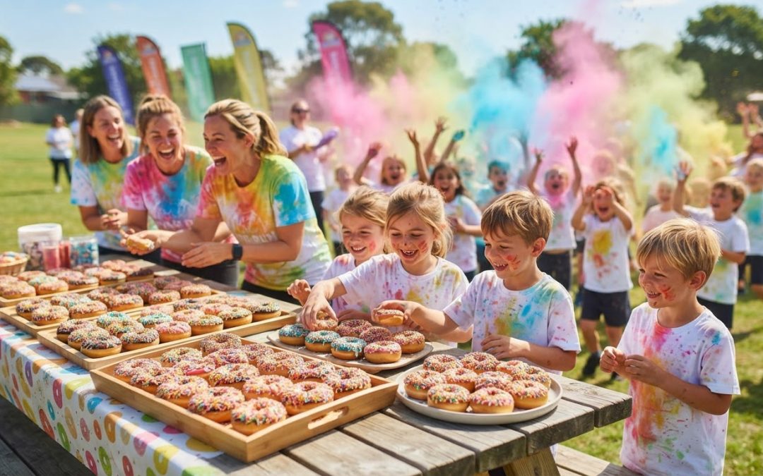 Cherie’s Mini Donuts at Panorama Primary School Colour Run This Friday